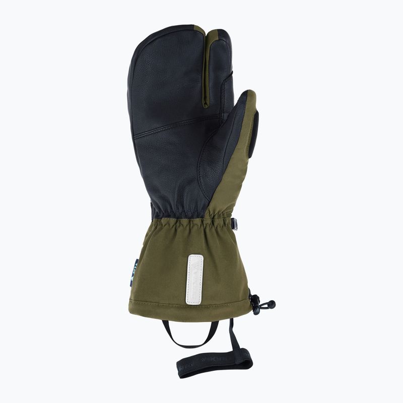 Ski gloves Viking Norvik Pro Lobster Freeride olive/white 3