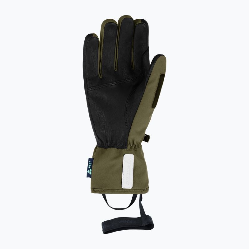Men's ski gloves Viking Norvik Pro Pipe khaki/white 3