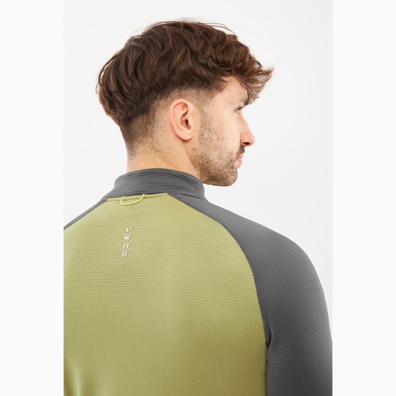 Men's trekking sweatshirt Viking Birger olive/dark grey 5