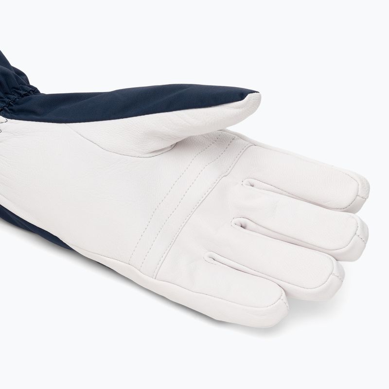 Men's ski gloves Viking Sven Ski navy/white leather 4