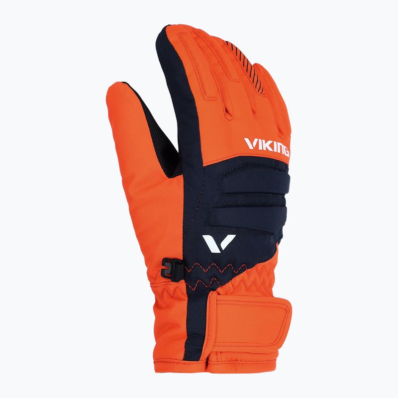 Viking Flinx Children's ski gloves orange/navy