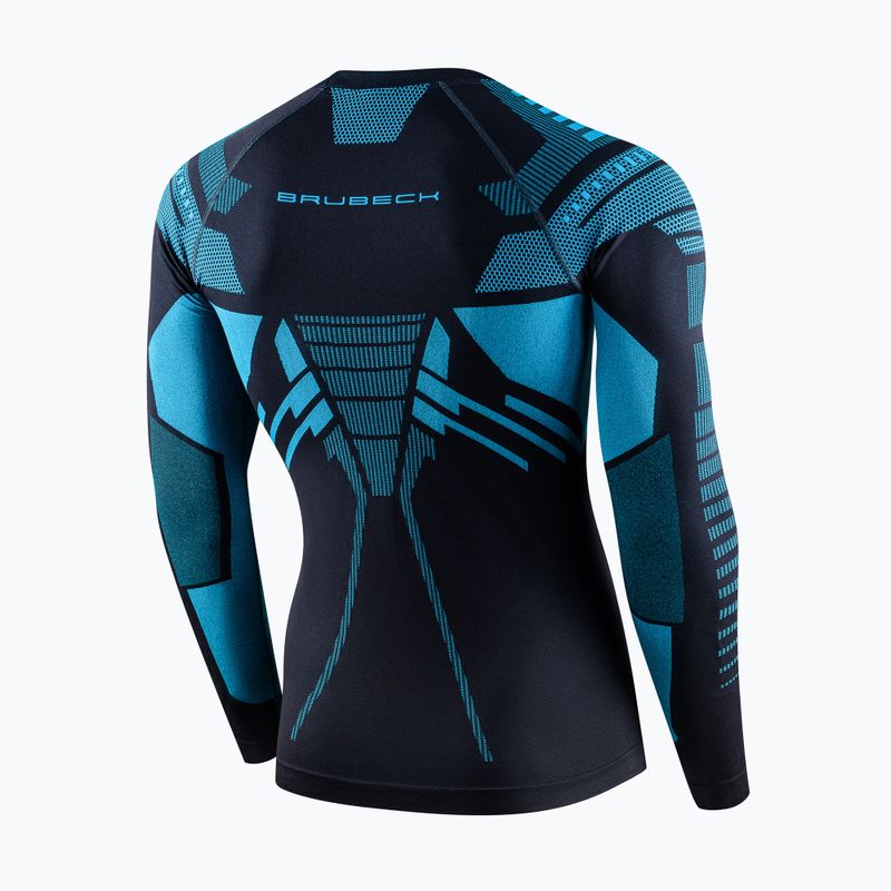 Men's thermal active sweatshirt Brubeck Dry graphite/blue 4