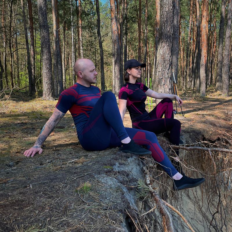 Women's thermoactive pants Brubeck Dry 9944 black/pink LE13260 10