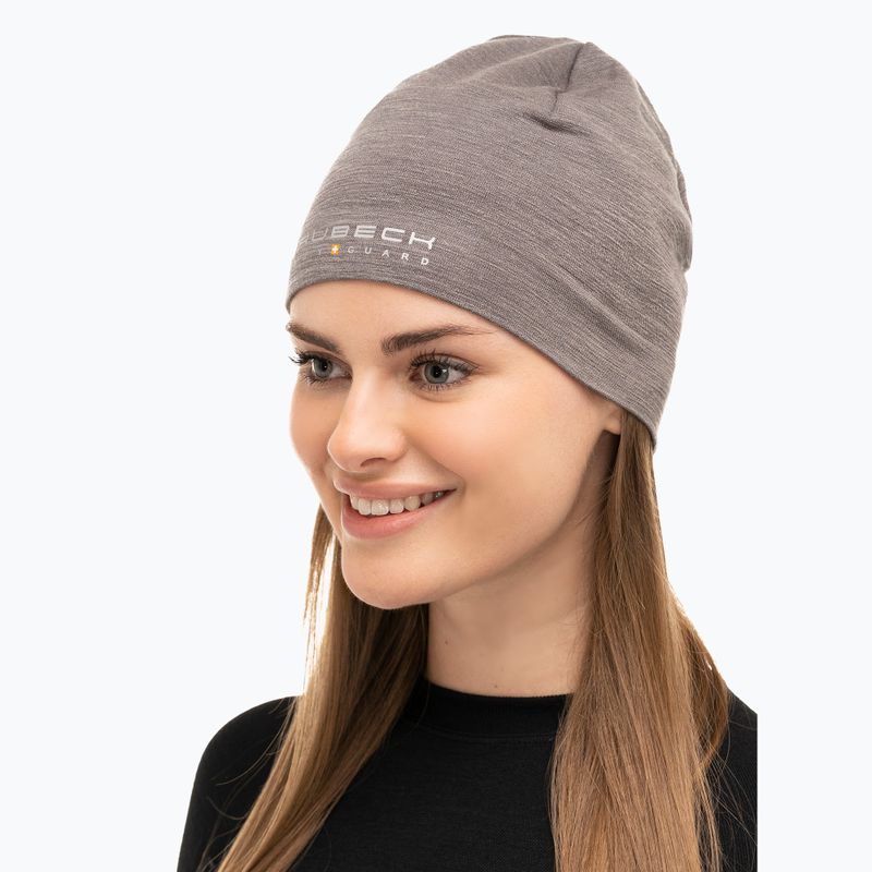 Brubeck Extreme Wool winter beanie in steel 3
