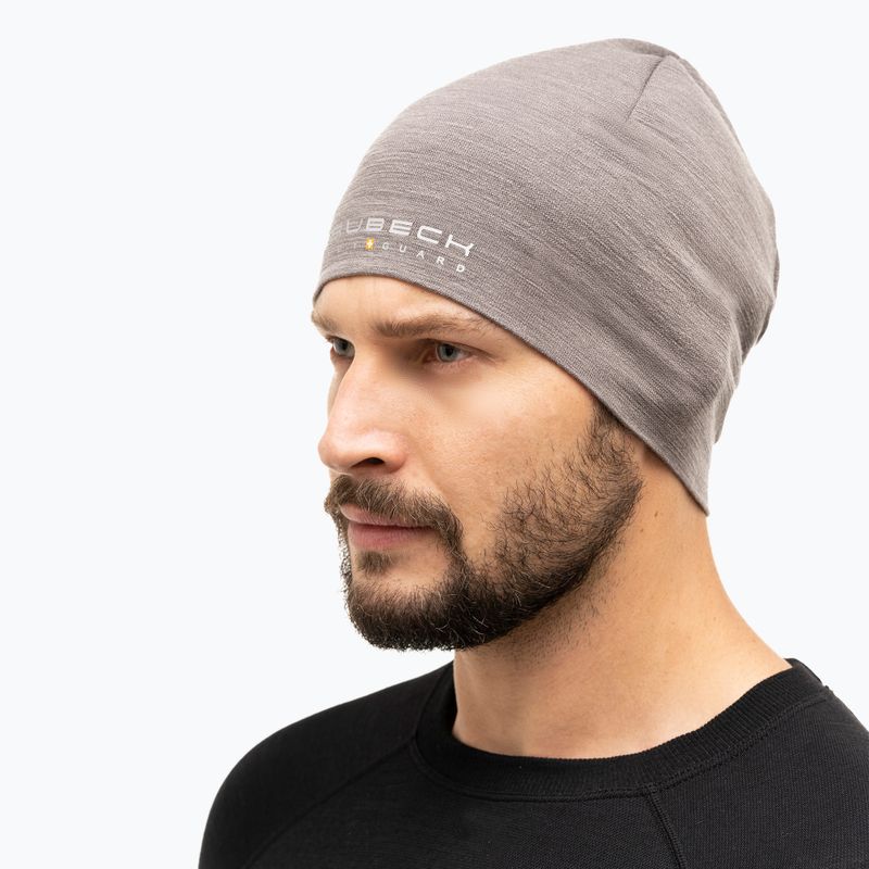 Brubeck Extreme Wool winter beanie in steel 6