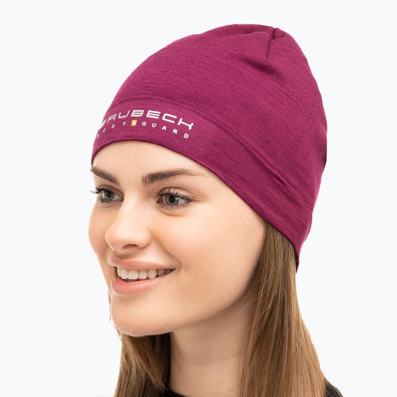 Brubeck Extreme Wool thermal cap maroon HM10180 6