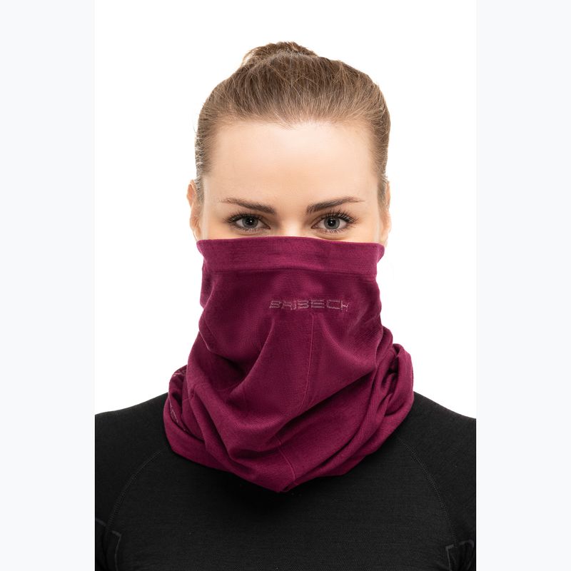 Brubeck Wool plum snood 3