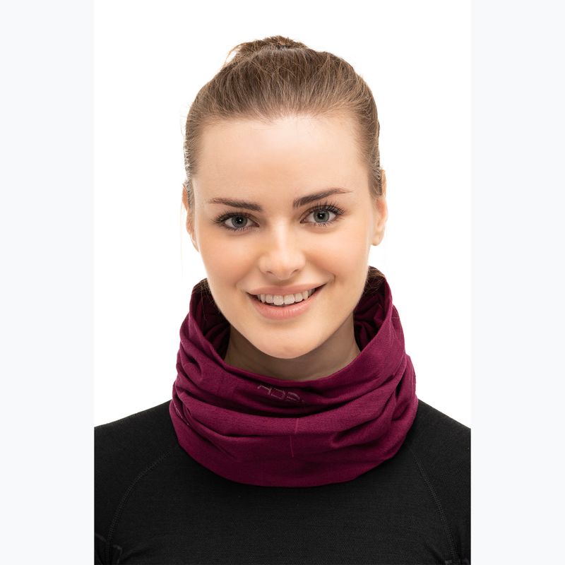 Snood Brubeck Merino Wool plum 3