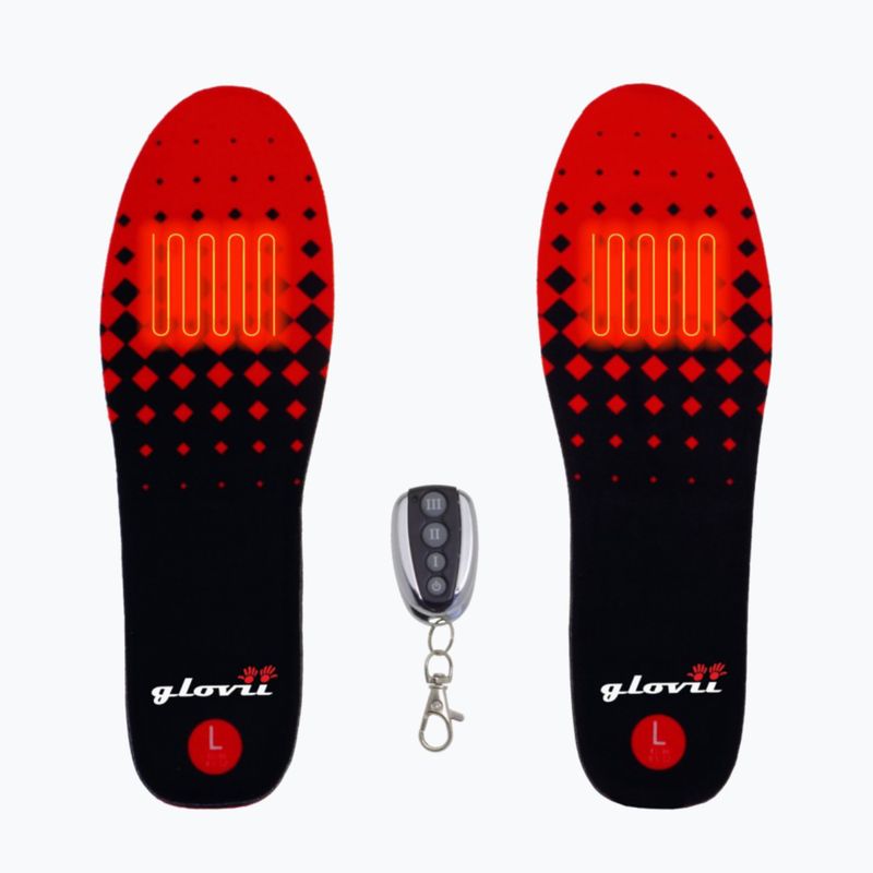 Glovii GW2 heated ski boot inserts with remote control black
