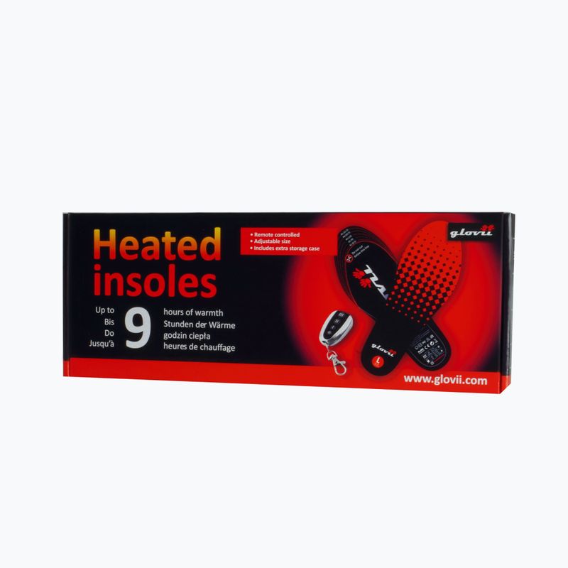 Glovii GW2 heated ski boot inserts with remote control black 13