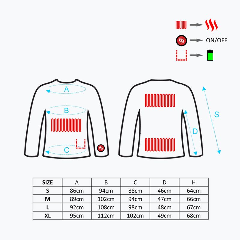 Glovii GJ1 heated sweatshirt black 10
