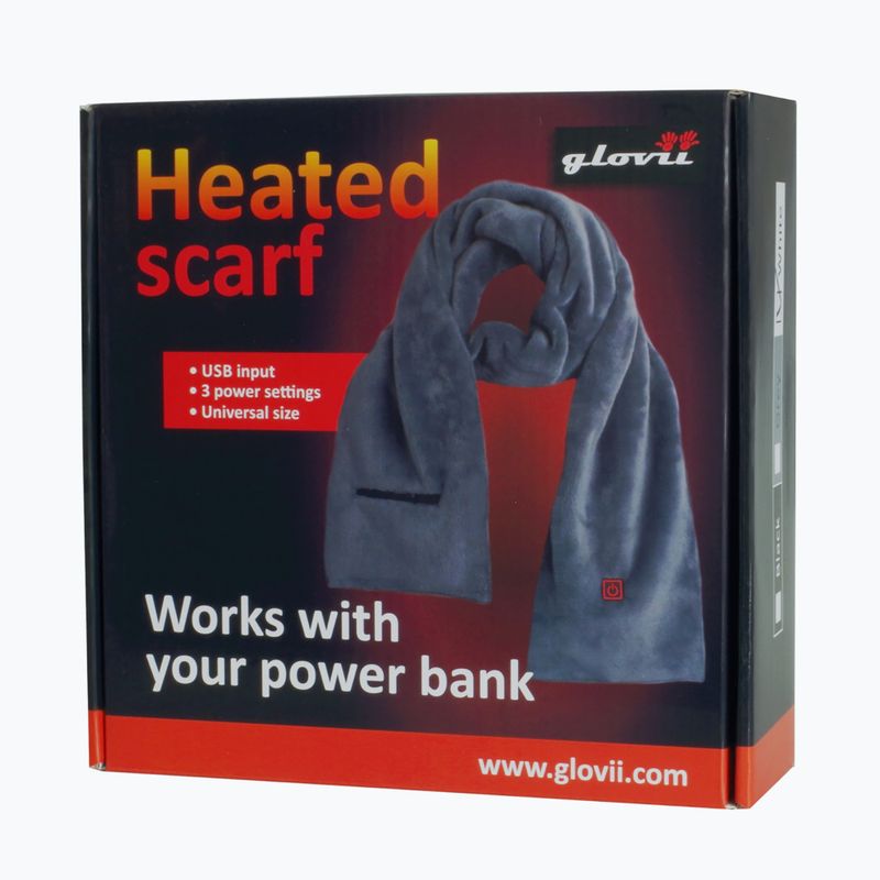 Glovii GA1B heated scarf black 8
