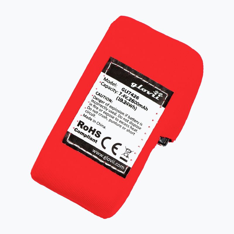 Battery for Glovii heated sweatshirt and trousers GLI7426 red 2
