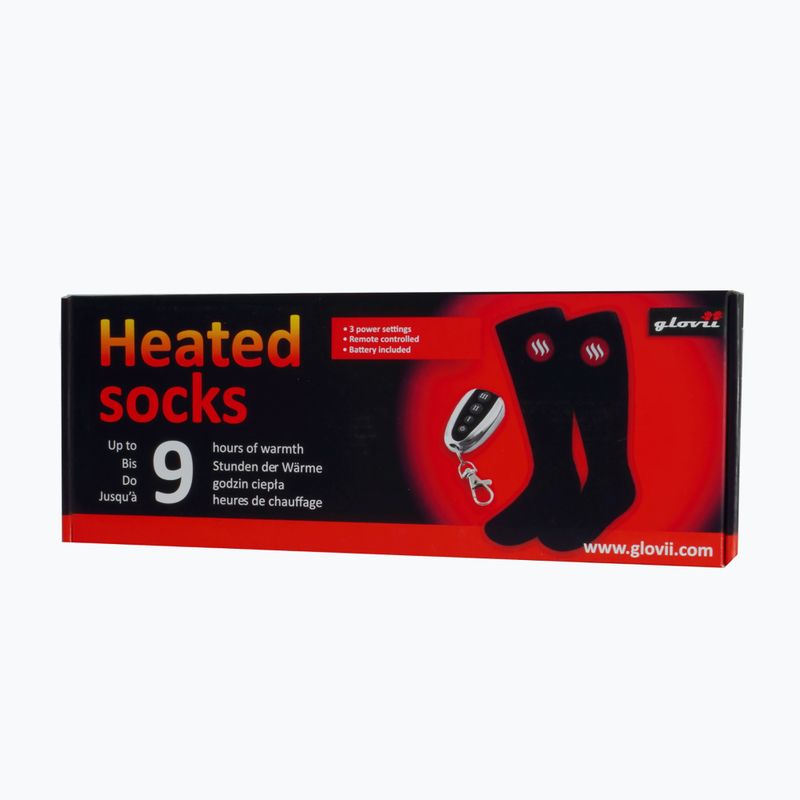 Glovii GQ2 heated socks with remote control black 10