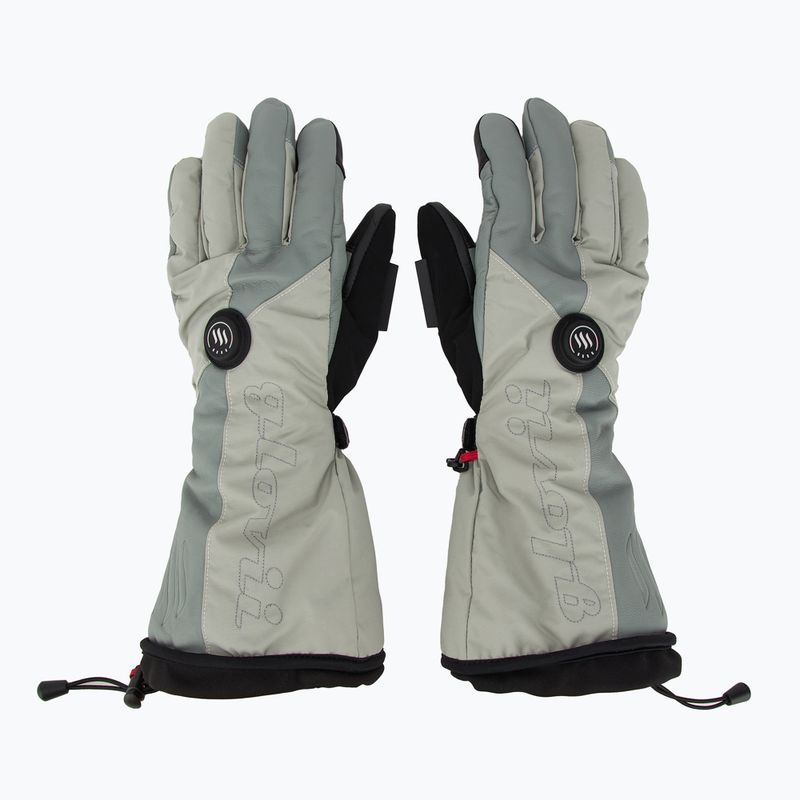 Glovii GS8 grey heated ski gloves
