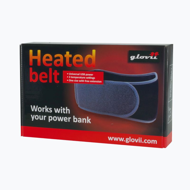 Glovii GB1U heated belt with USB input grey 11