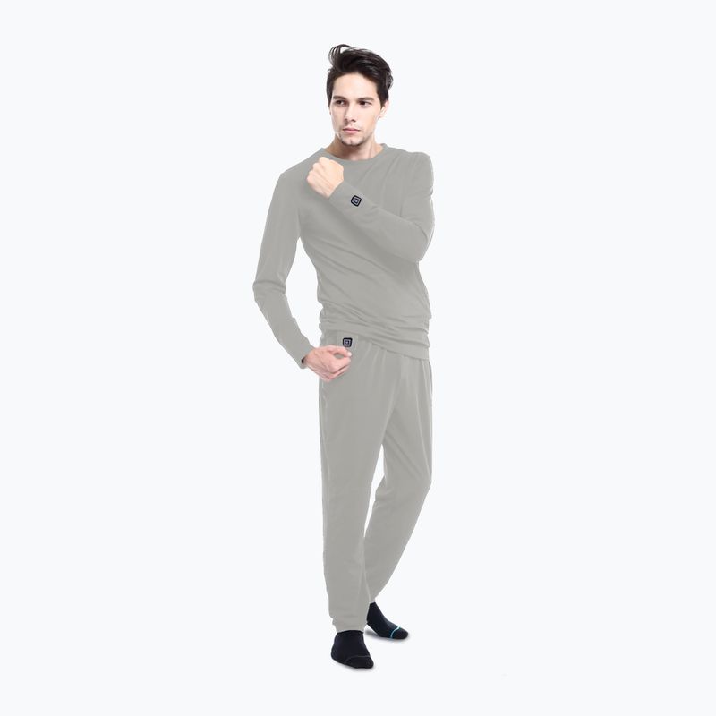 Glovii GJ1G heated sweatshirt grey 3