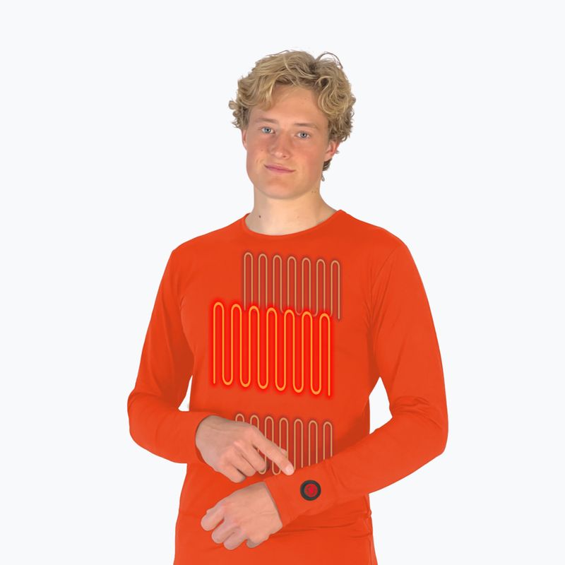 Glovii GJ1R heated sweatshirt red