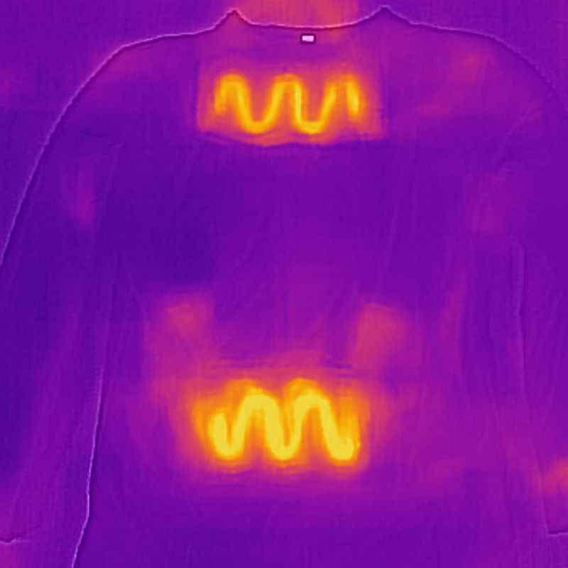 Glovii GJ1R heated sweatshirt red 10