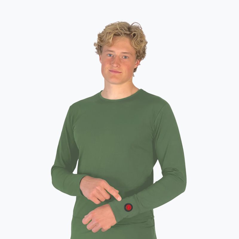 Glovii GJ1C heated sweatshirt green 3