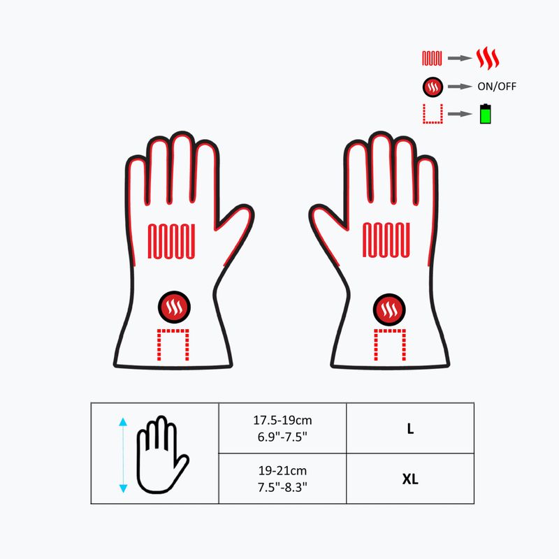 Glovii GS1 heated gloves black 9