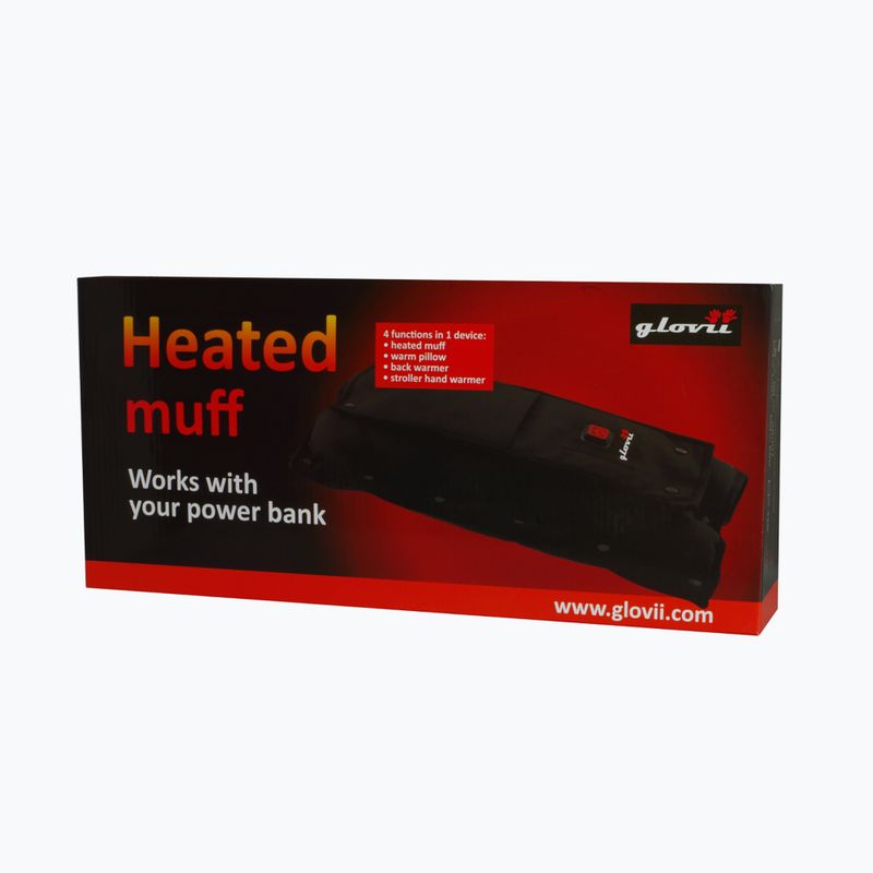 Heated muff with 4-in-1 function Glovii GF41 black 9