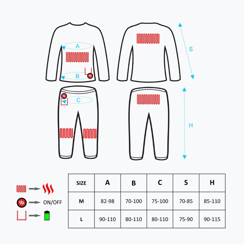 Glovii GXR thermal underwear set orange 11