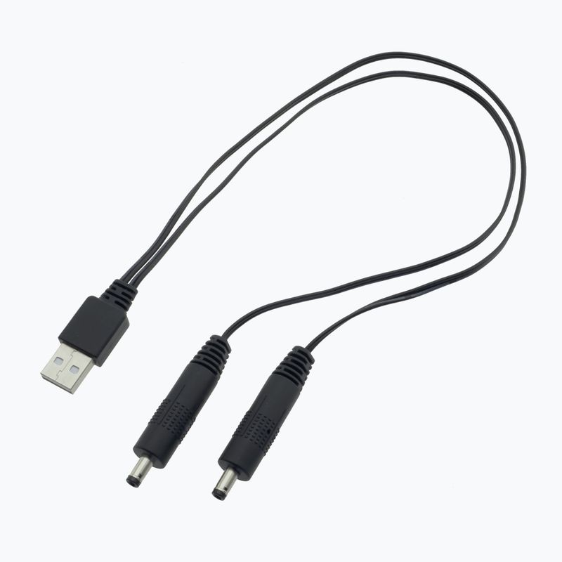 USB charging cable for Glovii GE33C heated gloves, slippers and hoods black