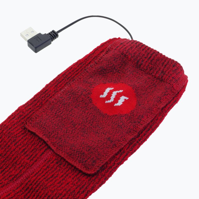 Glovii GQ3 heated socks with remote control red 5