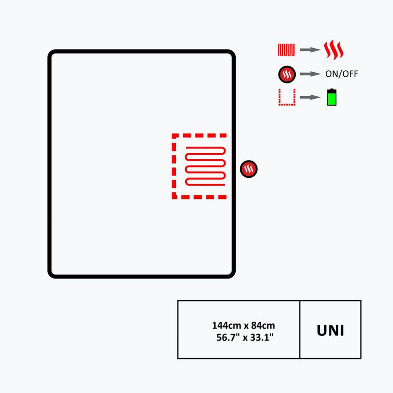 Glovii GB2G grey heated blanket 7