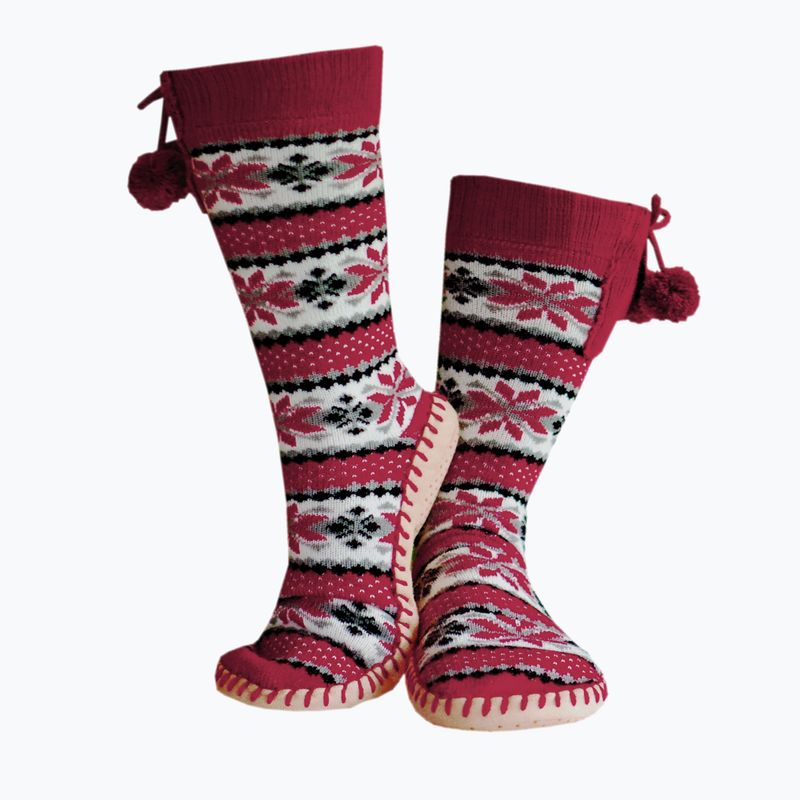 Glovii GQ5 white/red/grey heated slippers with socks 3