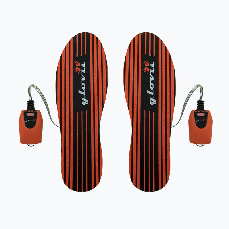 Glovii GW4U heated ski boot inserts black/red
