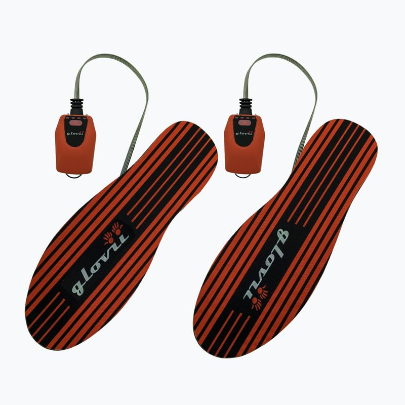 Glovii GW4U heated ski boot inserts black/red 2