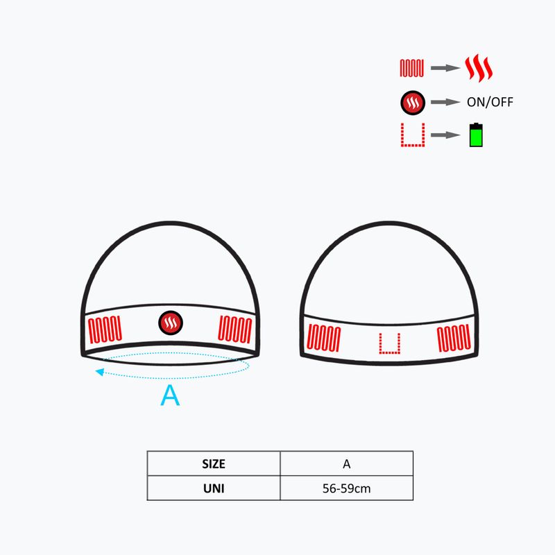 Glovii GC2B heated cap black 7