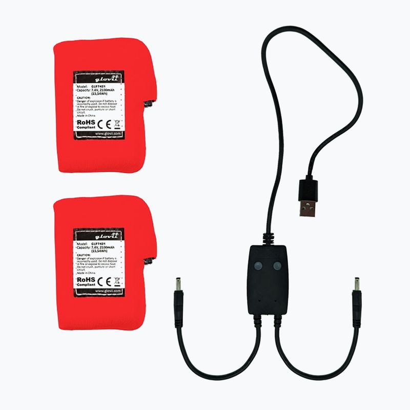 Glovii GI2B heated ski gloves black 8