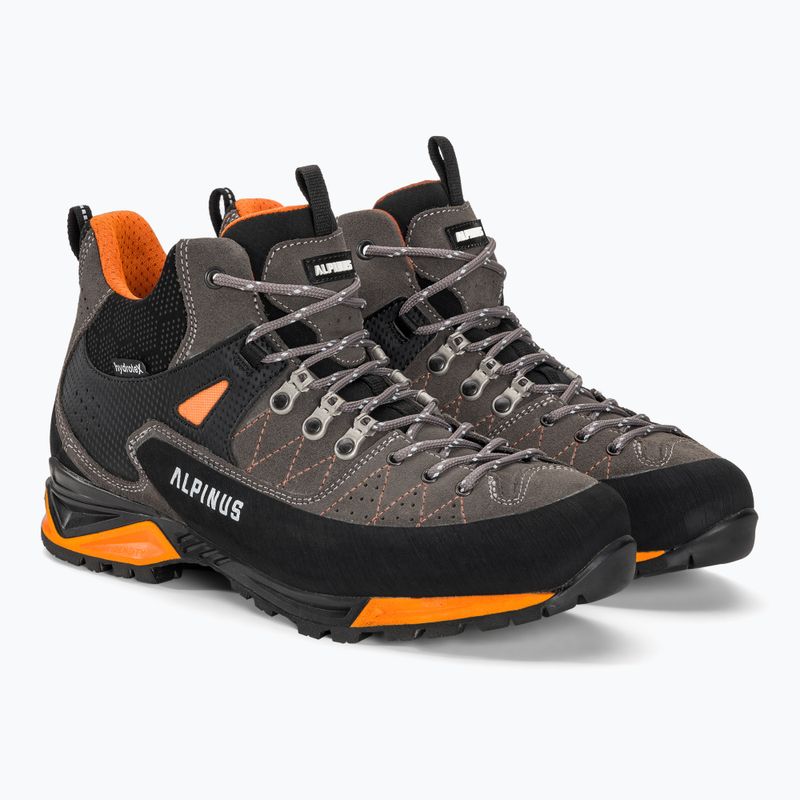 Alpinus The Ridge Mid Pro men's trekking boots anthracite/orange 6