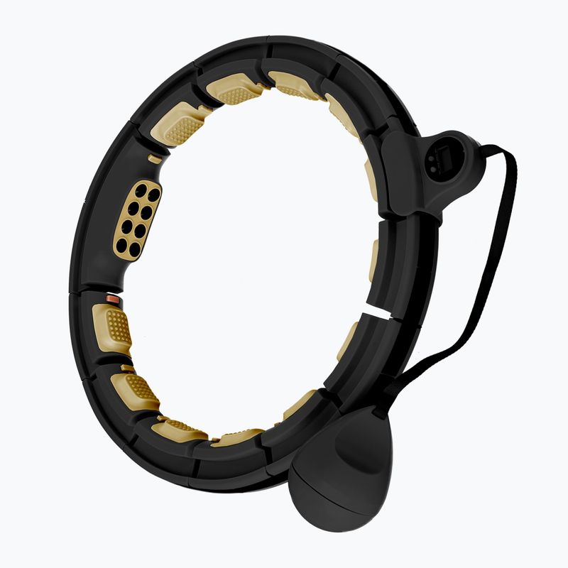 Hula hop with weight and counter HMS HHM13 black/gold