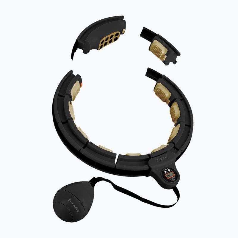 Hula hop with weight and counter HMS HHM13 black/gold 4