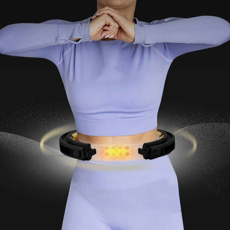 Hula hop with weight and counter HMS HHM13 black/gold 13