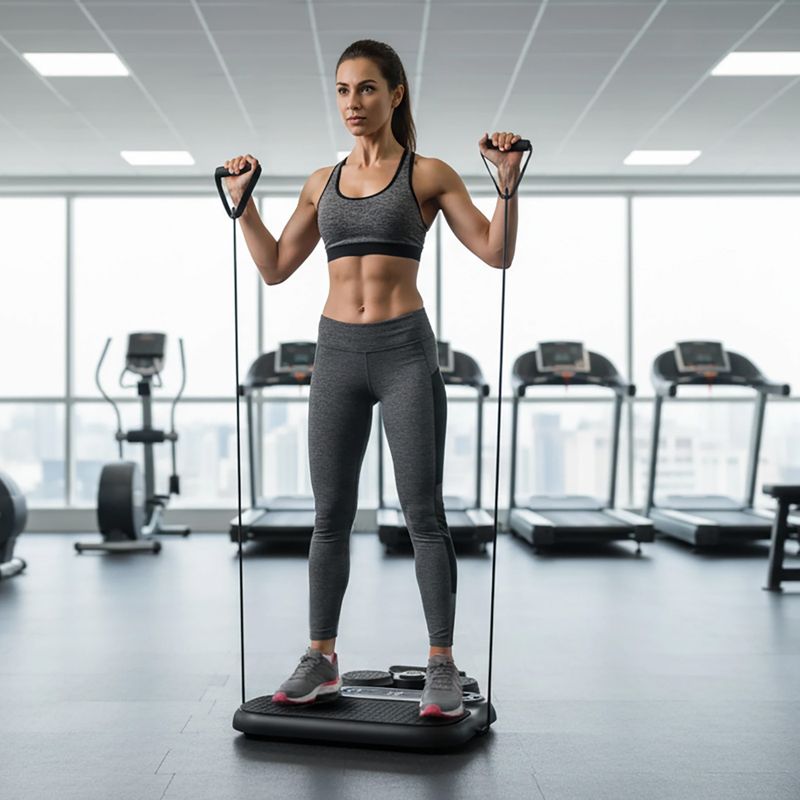 Multifunctional platform for resistance band exercises HMS DBP01 black 8