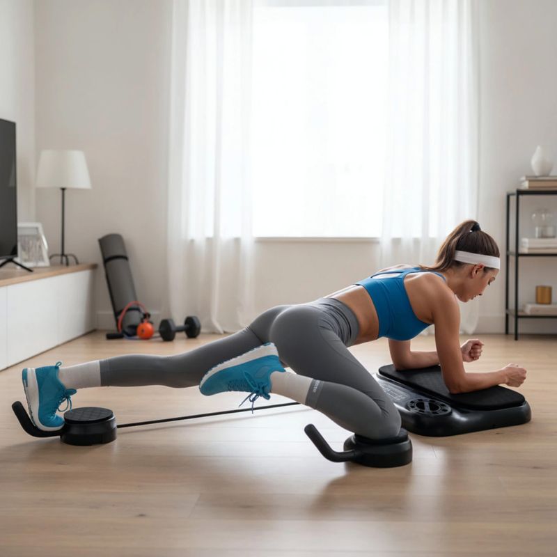 Multifunctional platform for resistance band exercises HMS DBP01 black 9