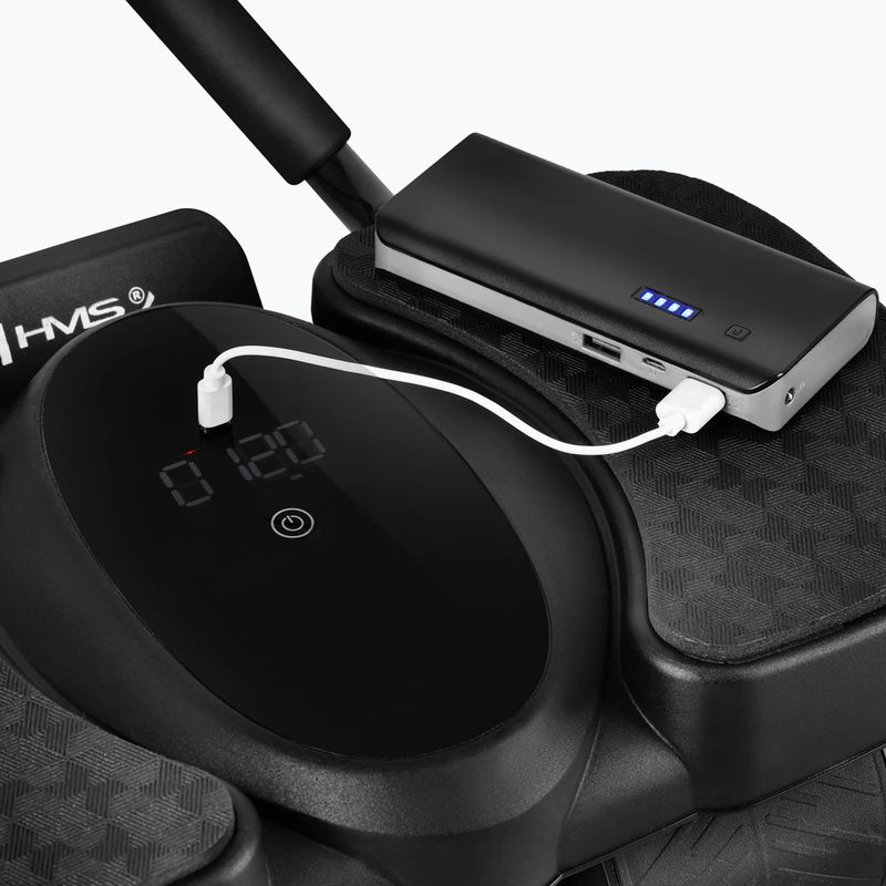 Automatic ab wheel for abdominal muscle exercises with support and display HMS KA40 black 7