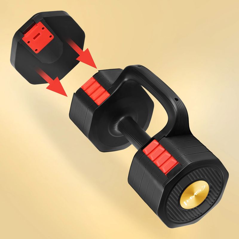 Adjustable dumbbell HMS HL05 3in1 11,34 kg kg black/red 6