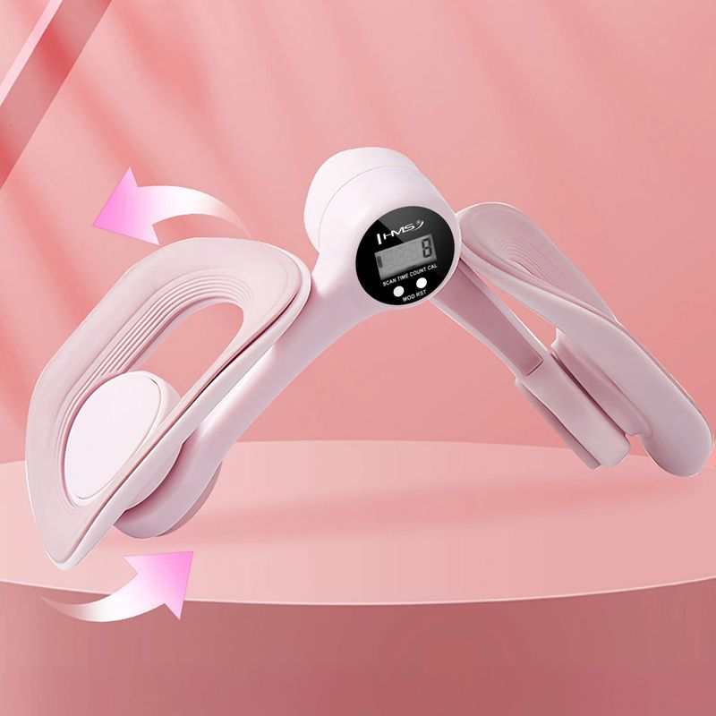 Exercise spring clip HMS TM02 with counter TPE pink 6