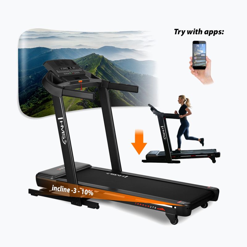 Electric treadmill HMS Terrun275 black 2