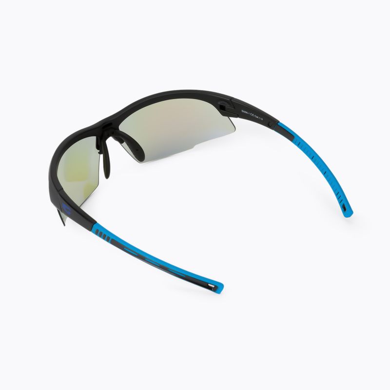 GOG Falcon C matt black/blue/polychromatic blue cycling glasses E668-1 2