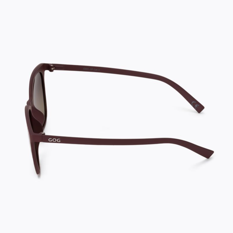 GOG Lao matt maroon/gradient smoke sunglasses E851-2P 4