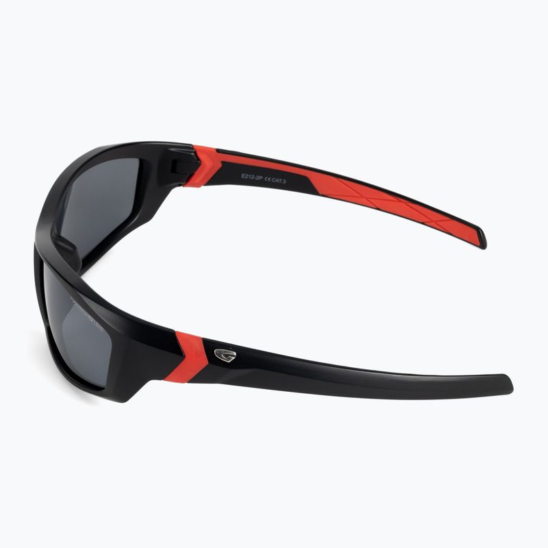 GOG Arrow outdoor sunglasses matt black / red / flash mirror E212-2P 4