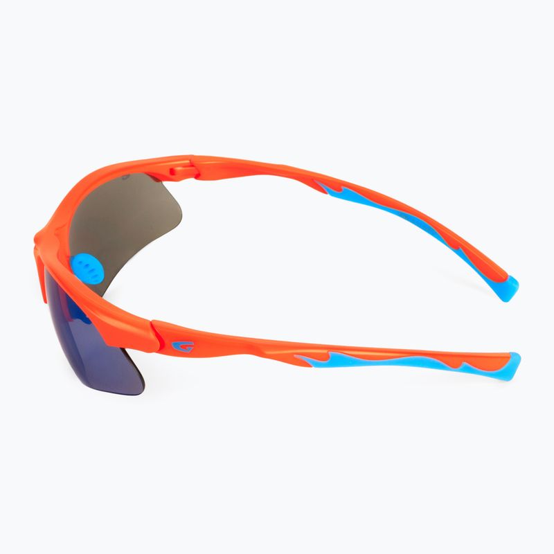 GOG Balami matt neon orange / blue / blue mirror children's cycling glasses E993-3 4