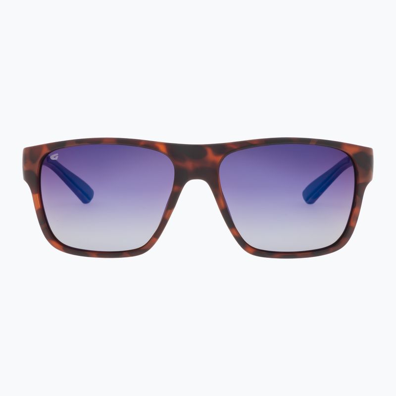 GOG Henry fashion matt brown demi / blue mirror sunglasses E701-2P 6